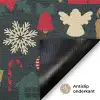 Patroon - Kerst - Symbolen Deurmat klein 898 -antislip_NL