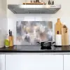 Penseelstreken - Schilderij - Beige Inductie beschemer met haakjes klein -sfeer2