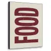Eten - Japandi - Rood - Decoratie Textielframe zwart klein -3d