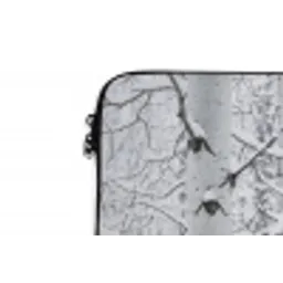 Berkenbomen - Sneeuw - Winter - Bos - Wit laptophoes neopreen klein -detail