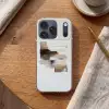Penseelstreken - Balans - Beige - Bruin Telefoonhoesje iPhone 17 Pro klein -sfeer1