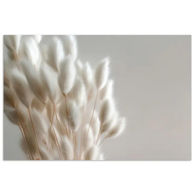 Poster - Pluimen - Beige - Minimalistisch