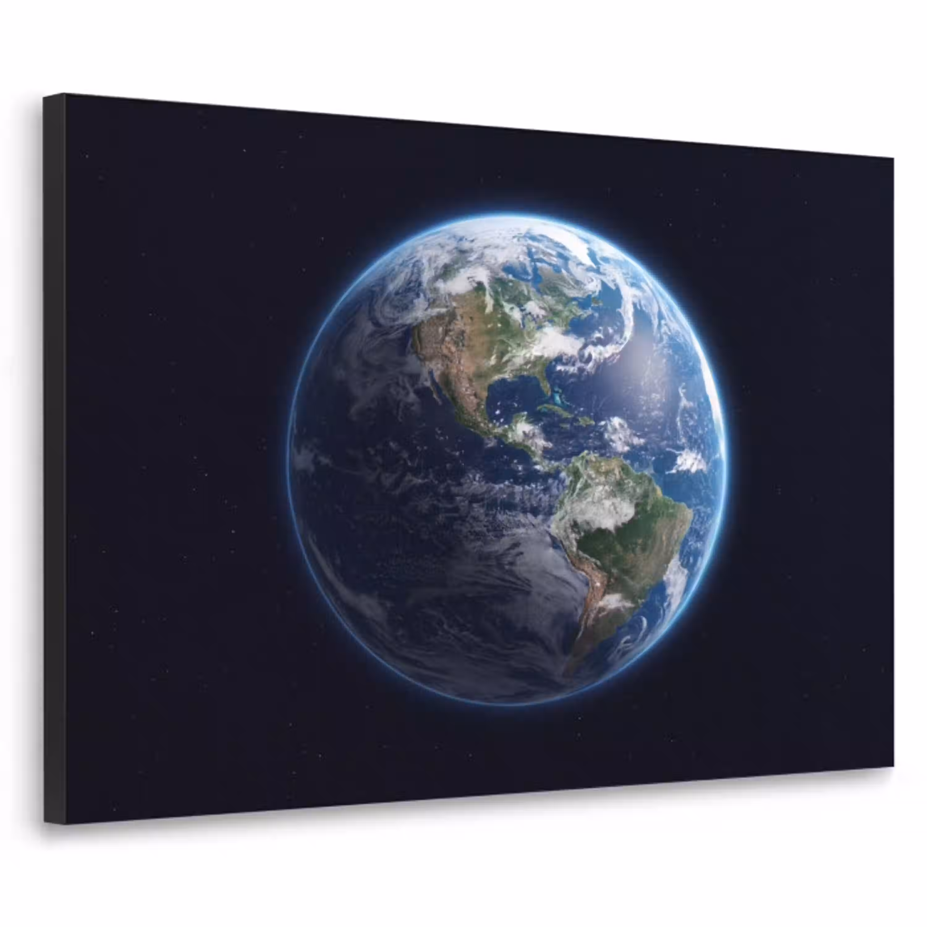 Aarde - Ruimte - Kosmos Textielframe zwart klein -3d