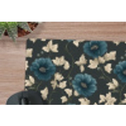 Botanisch - Bloemen - Blauw muismat rubber klein 262 -closeup