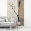 Wabi sabi - Plant - Beige fotobehang vinyl groot -woonkamer