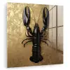 Kreeft - Zwart - Goud - Luxe plexiglas 5mm klein -zzzproduct_nieuw