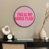 Tekst - Modern - Roze Fotolijst rond zonder passe partout klein -sfeer1