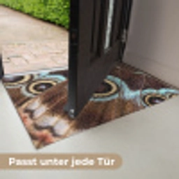 Vleugels - Vlinder - Blauw Deurmat klein -USP_DE