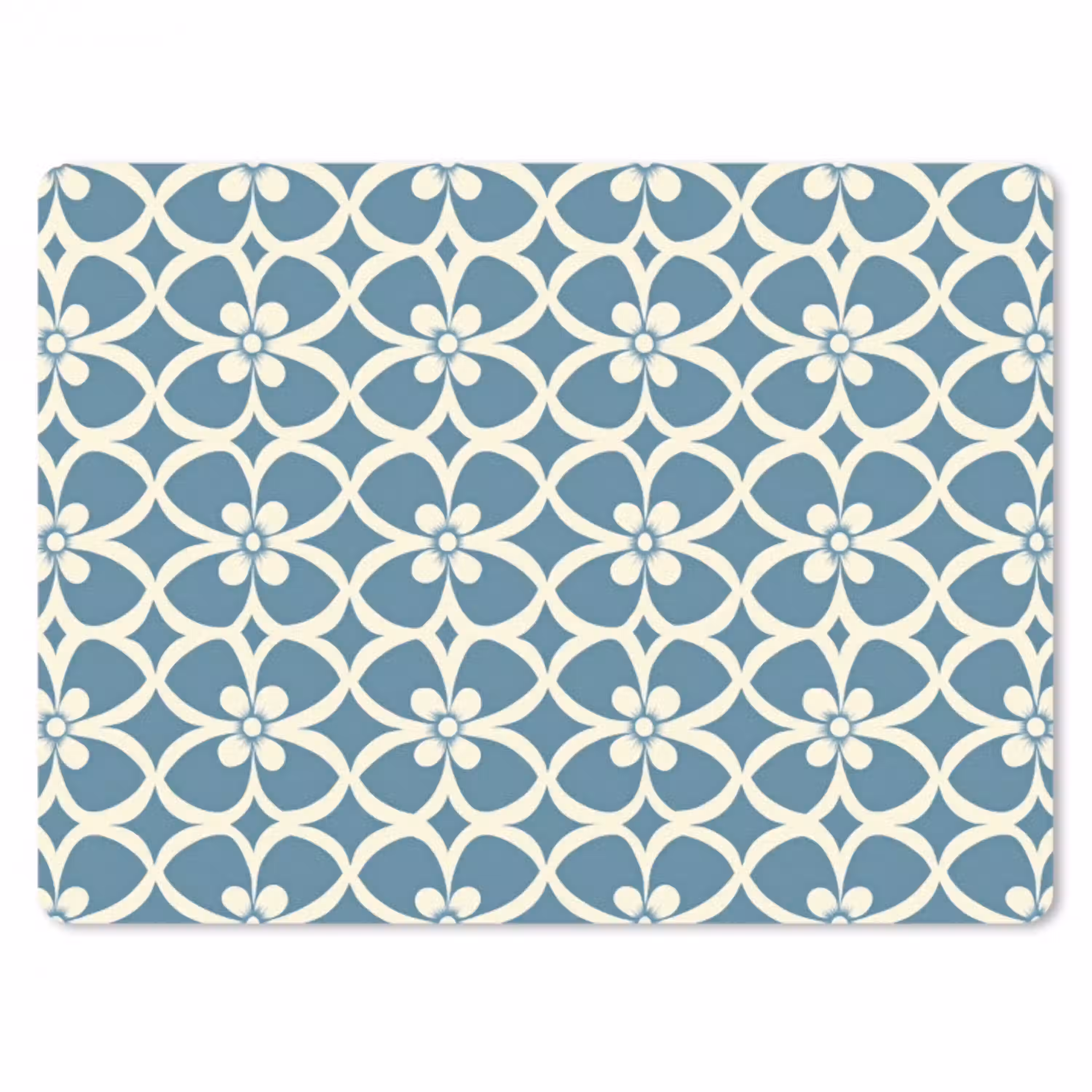 Patroon - Symmetrisch - Blauw muismat rubber klein 262 -3d