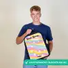 Madeliefjes - Kleurrijk - Pastel Rugzak - Zwart middel -sfeer7_NL