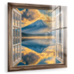Doorkijk - Landschap - Bergen - Uitzicht - Raam plexiglas 5mm klein -zzzproduct_nieuw