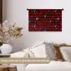 Zwart - Rood - Contrast - Liefde Wandkleed katoen klein 269 -sfeer1