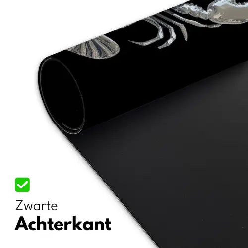Kreeft - Zilver - Metallic - Luxe Muismat XXL klein -sfeer2