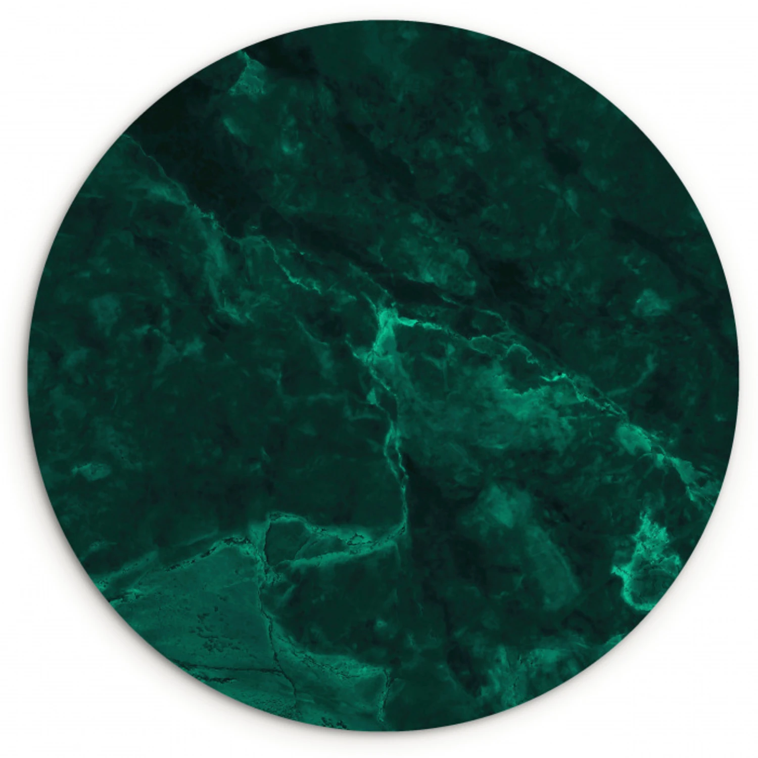 Marmer - Kalk - Groen - Structuur - Marmerlook Wandcirkel kunststof plaat 5mm dik klein -3d