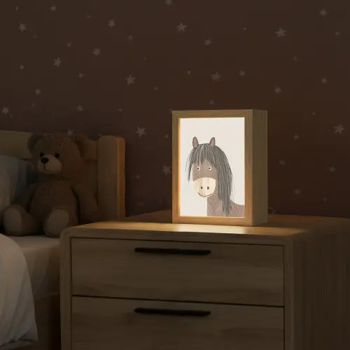 Paard - Dier - Pastel kleuren - Paarden Light Box met kabel klein -sfeer1_kind