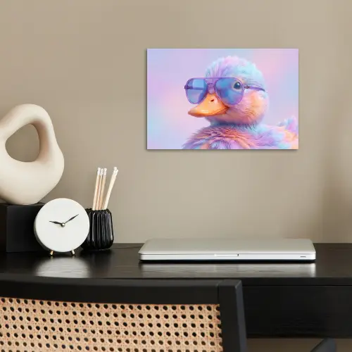 Eend - bril - Pastel poster papier klein -sfeer1