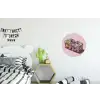 Sushi - Rolletjes - Steentjes - Kleurrijk Wandcirkel aluminium klein -kinderkamer