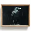 Raaf - Vogels - Zwart Dienblad Rechthoek middel -z3d_shopping