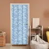 Patroon - Streep - Blauw deurposter klein 289 -sfeer1