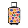 Vrolijk Smiley-patroon Kinderkoffer - Zwart klein -3d