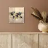 Wereldkaart - Goud - Zwart - Abstract plexiglas 5mm klein -sfeer5