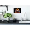 Graffiti - Wasbeer - Jas - Zwart Muursticker klein -keuken
