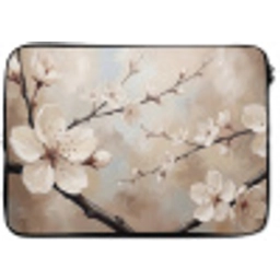 Bloesem - Takken - Schilderij - Beige - Serene laptophoes neopreen klein -zkaufland3dotto
