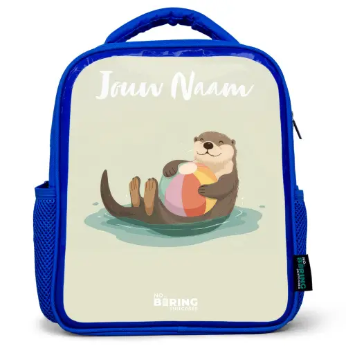 Otter - Strandbal - Water Kinderrugzak - Blauw middel -3d
