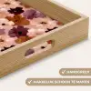 Bloemen - Abstract - Aardetinten Dienblad Rechthoek middel 911 -USP_HandgreepNL