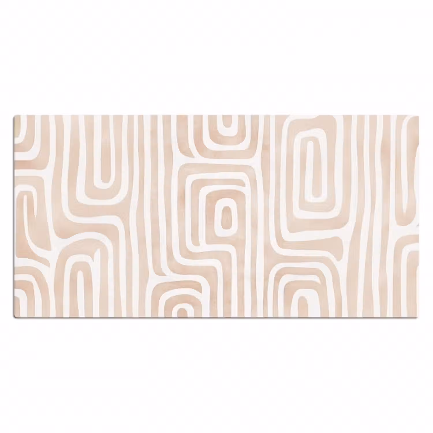 Schreibtischunterlage - Dekorativ - Labyrinth - Beige