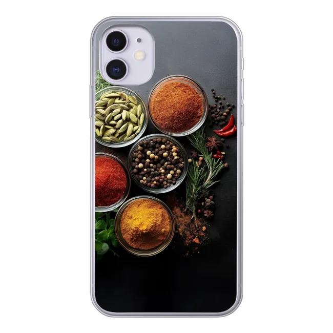 Glazen - Bakjes - Blaadjes - Kruiden Telefoonhoesje iPhone 11 klein -3d