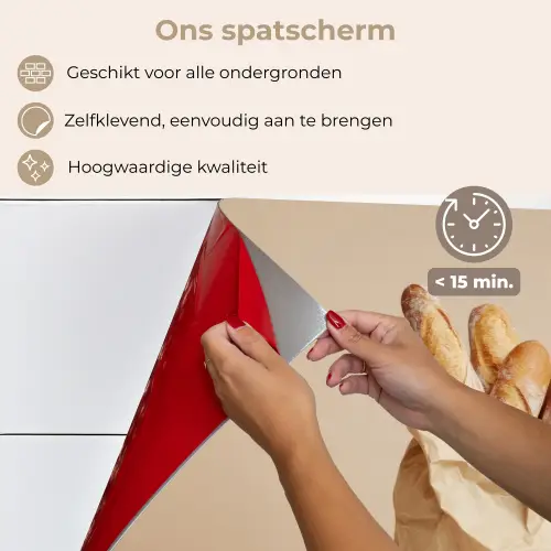 Baguette - Brood - Stokbrood - Beige keuken achterwand spatscherm klein -spatscherm_NL