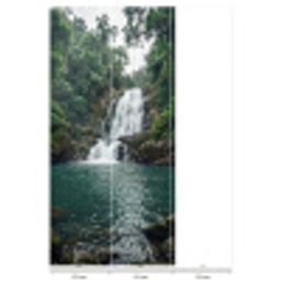Waterfall - Forest - Nature - Greenkhgyguyg Behang Vlies klein -USP_banen