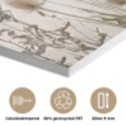Weidebloemen - Design - Sepia PET vilt klein -closeup_NL