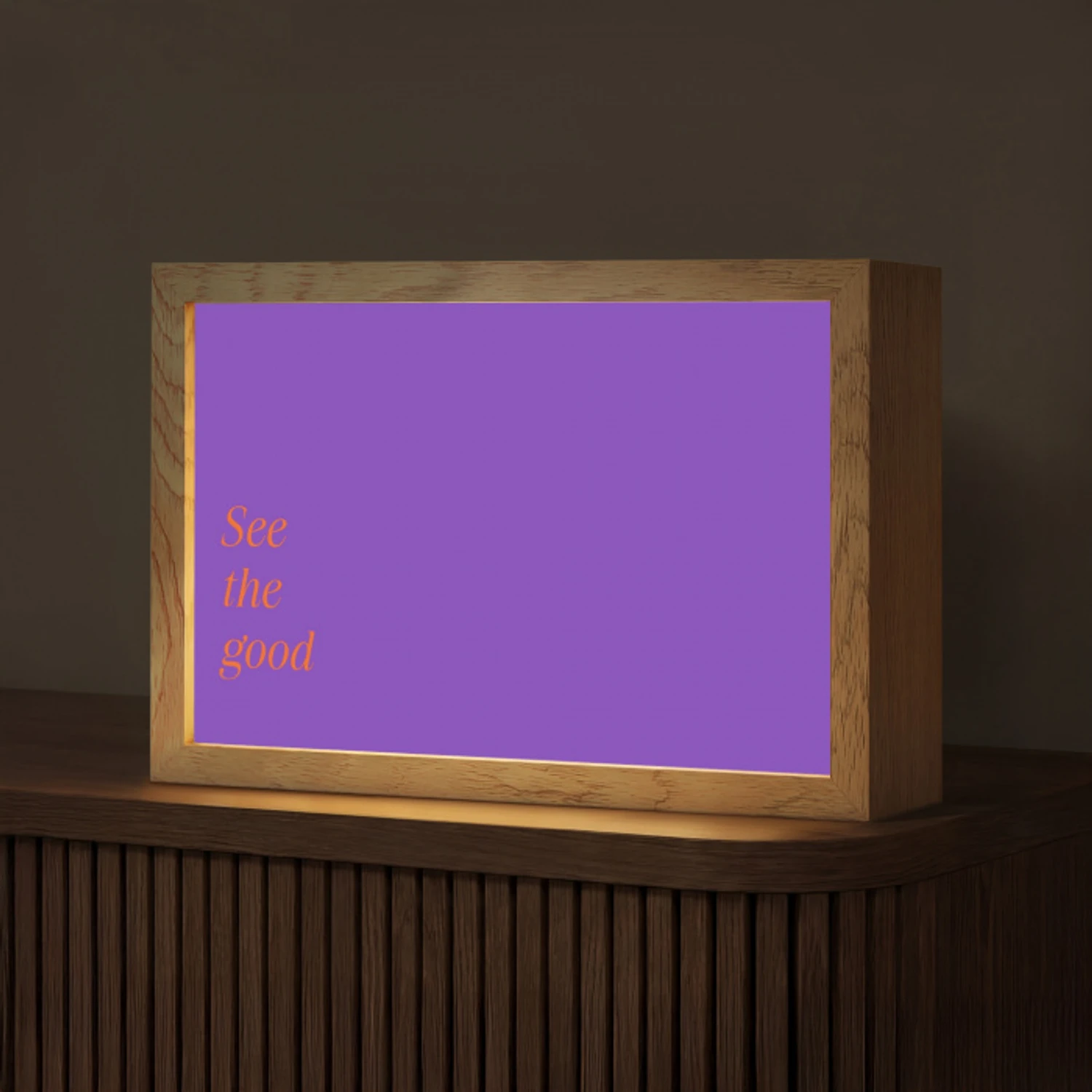 See the good - Oranje - Paars Light Box met kabel (Tafellamp) klein -z3d_website