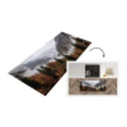 Bergen - Vallei - Mist - Herfst - Natuur Keukenloper - keukenmat middel -3d