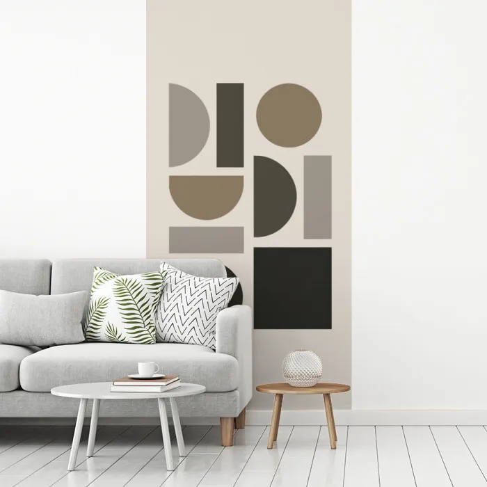 Natuurlijke tinten - Grafisch - Verticale compositie fotobehang vinyl groot -woonkamer