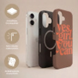 Yes girl you can - Oranje - Bruin Toughcase MagSafe Apple iPhone 17 klein -USP_Lagen_DE
