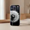 Paardenbloem - Zwart - Wit Telefoonhoesje iPhone 17 Pro klein -sfeer2