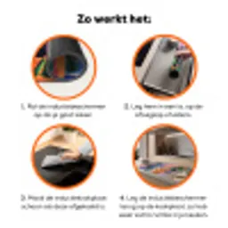 Geel - Blauw - Oranje - Huis Inductie beschermer vinyl 3mm klein -zzzzzzz-td-werking