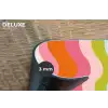 Banen - Golven - Kleurrijk - Verticaal Placemat vinyl groot -closeup