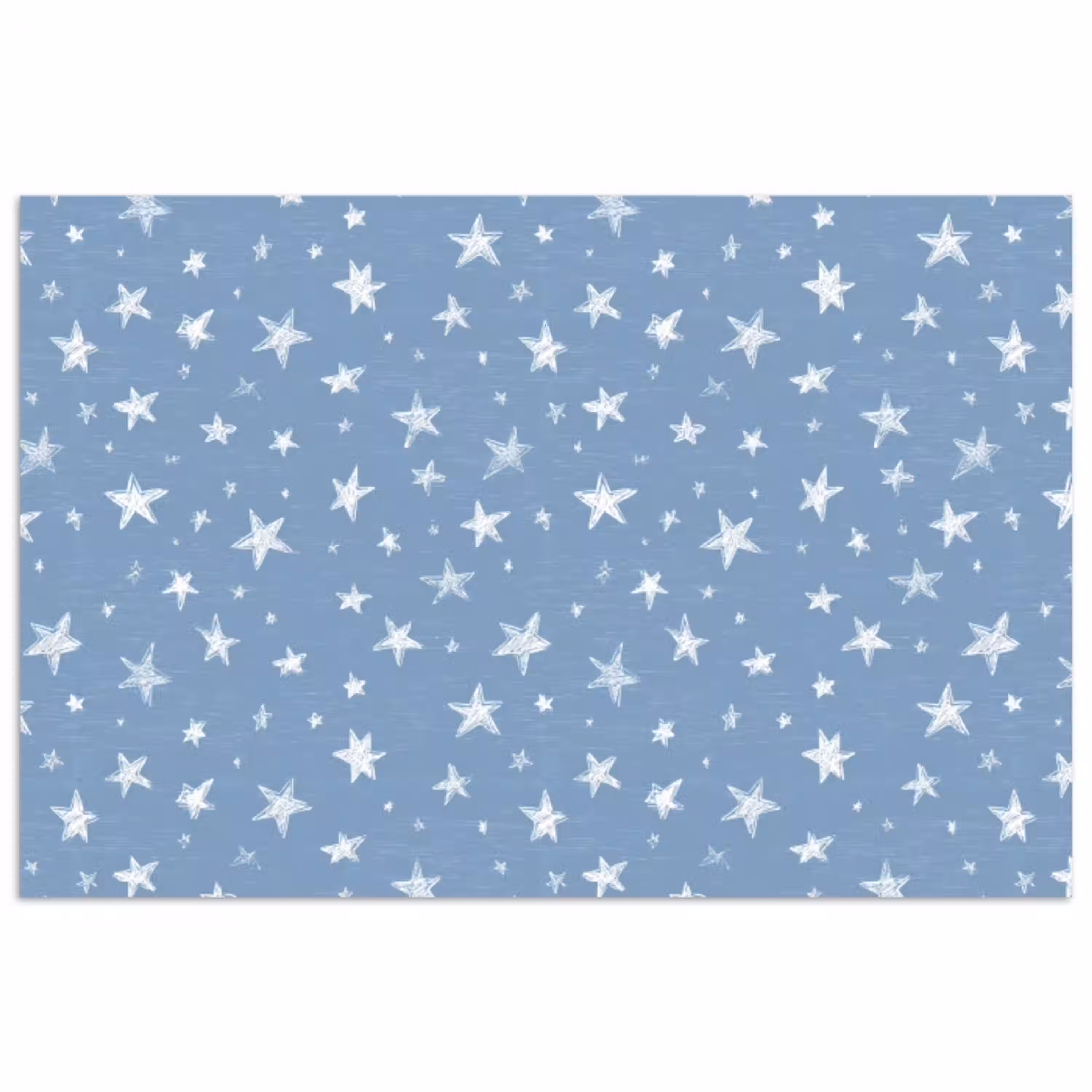 Sterretjes - Patroon - Blauw poster papier klein 62 -3d