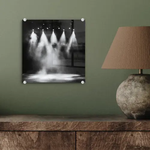 Theaterzaal - Mist - Spotlights - Zwart plexiglas 5mm klein -sfeer3