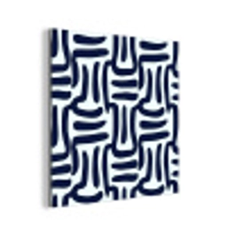 Abstract - Modern - Blauw aluminium wit klein 46 -3d