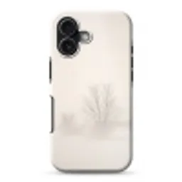 Boom - Mist - Sneeuw - Winter - Minimalistisch Toughcase MagSafe Apple iPhone 17 klein -3d