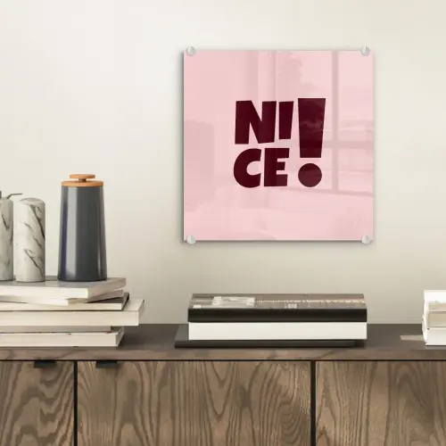 Nice - Uitroepteken - Roze plexiglas 5mm klein -sfeer1