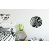 Luipaard - Zwart - Wit - Oog Wandcirkel aluminium klein -kinderkamer