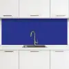 Blauw - Effen kleur - Donkerblauw keuken achterwand 2 middel 871 -3d