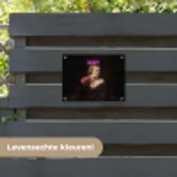 Quote - Neon - vrouw tuinposter los doek klein -sfeer3