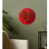 Pepers - Rood - Hart Wandcirkel kunststof plaat 5mm dik klein -sfeer3
